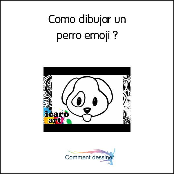 Como dibujar un perro emoji